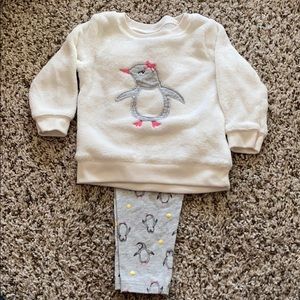 EUC Penguin sweater and pant set